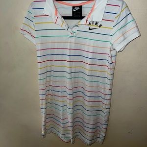Nike Girls Striped Polo Dress